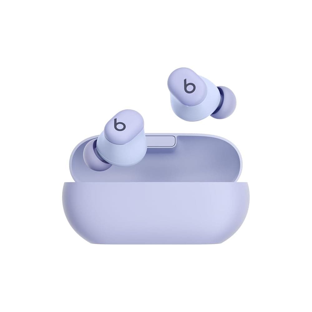Beats Solo Buds Wireless Bluetooth Earbuds – Up to 18 Hours Battery, Apple & Android Compatibility, Built-in Microphone (Arctic Purple)