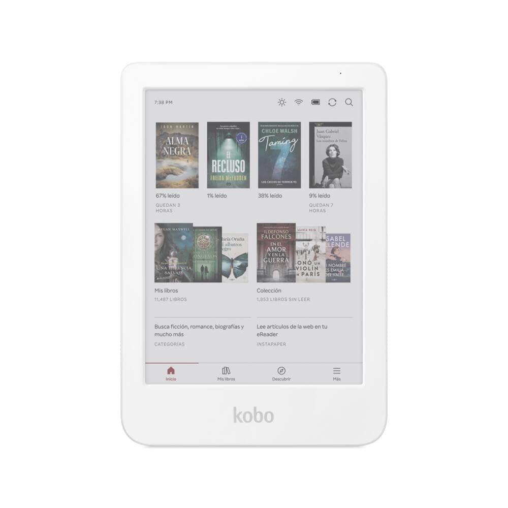 Kobo Clara Colour 16GB – 6" E Ink Kaleido 3 Colour Display, Waterproof, Built-in OverDrive Library Borrowing (White)