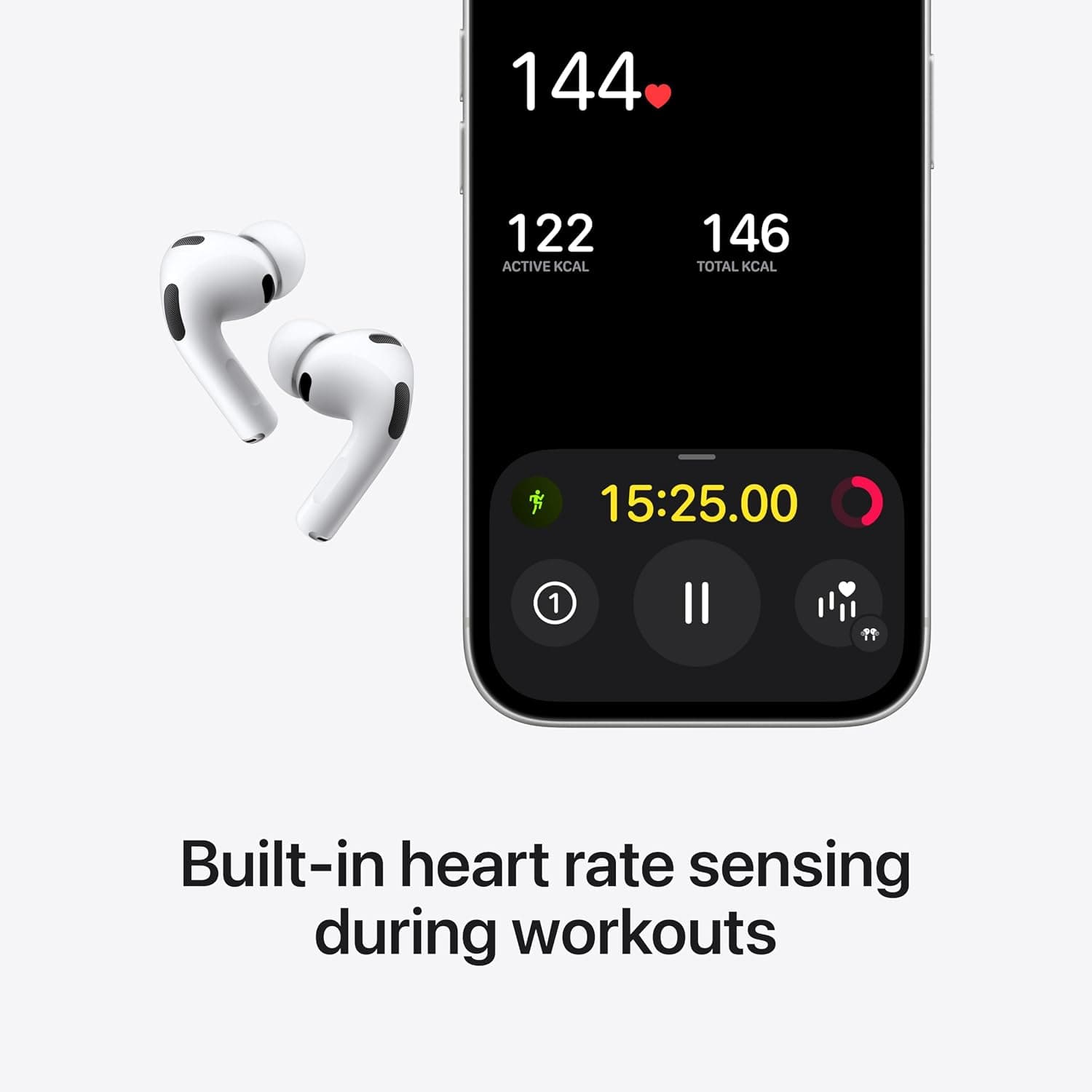 Apple AirPods Pro 3 Wireless Earbuds – Active Noise Cancellation, Heart Rate Sensing & MagSafe Charging Case (USB-C) thumbnail 3