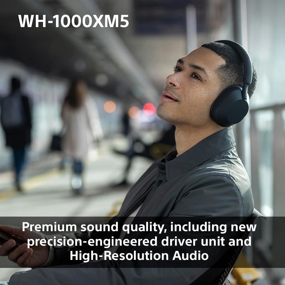 Sony WH-1000XM5 Wireless Over-Ear Noise Cancelling Headphones with Auto NC Optimizer thumbnail 3