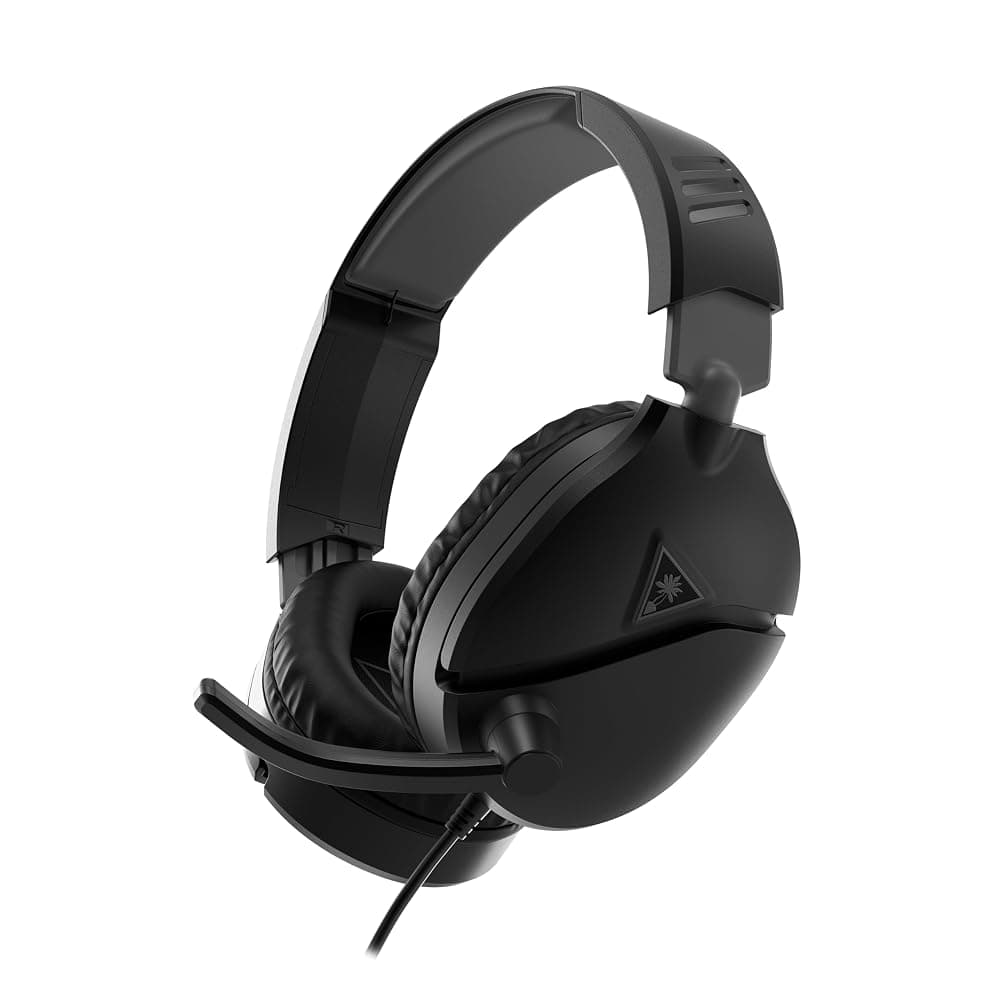 Turtle Beach Recon 70 Wired Gaming Headset for PC, PS5, Xbox & Switch – 3.5mm, Flip-to-Mute Mic, 40mm Speakers (Black) — view 1