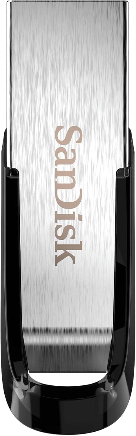SanDisk Ultra Flair 128GB USB 3.0 Flash Drive – Up to 150MB/s, Metal Casing (Silver/Black)