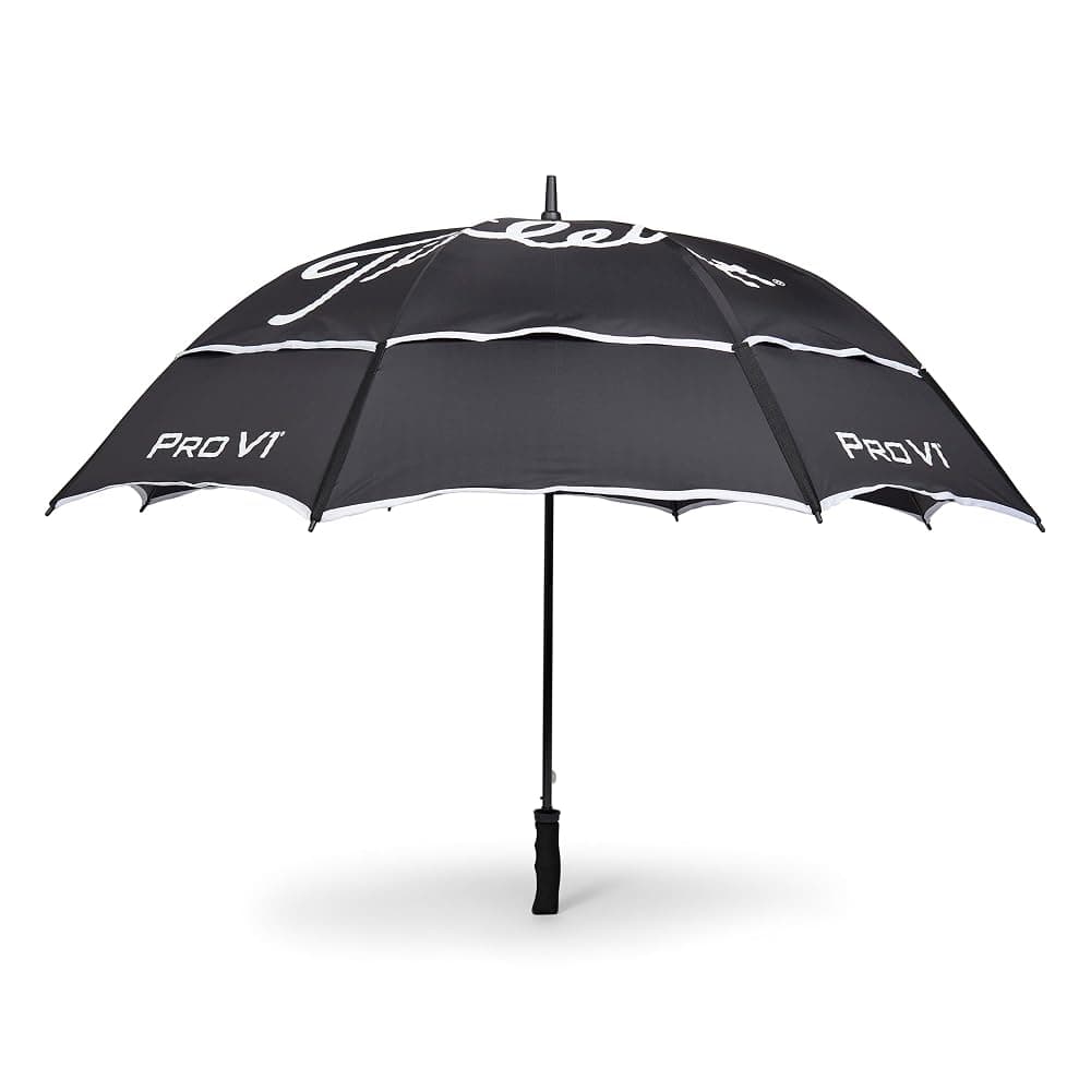 Titleist StaDry Double Canopy Golf Umbrella (Black/White) — view 1