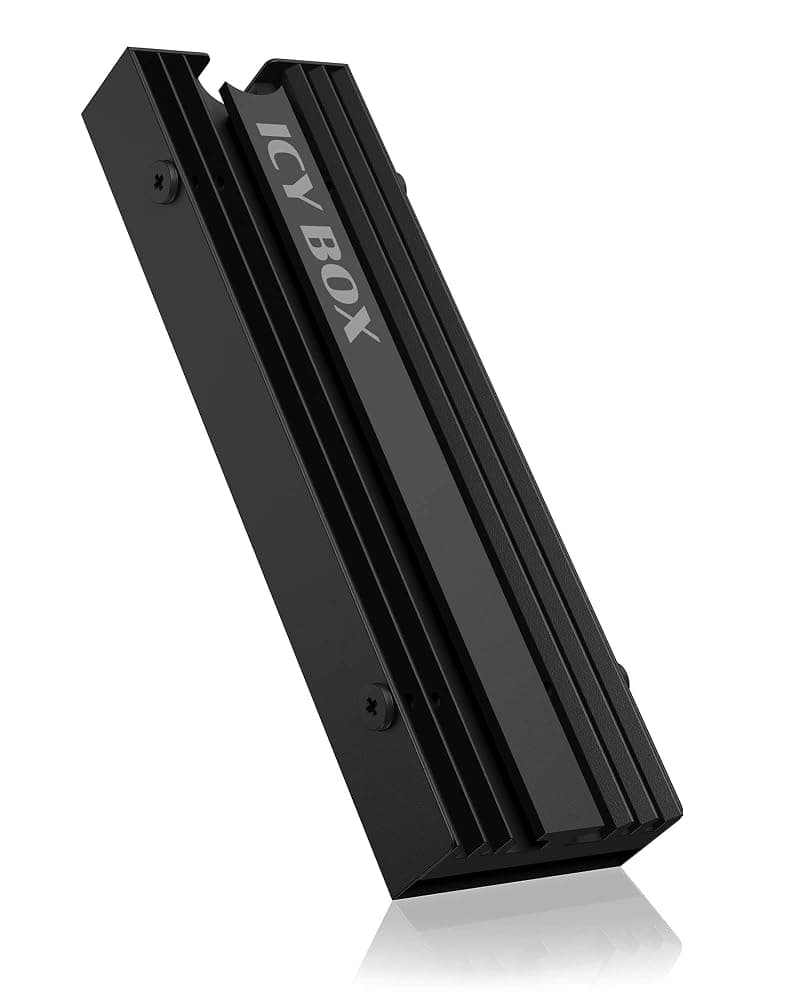 ICY BOX IB-M2HS-PS5 Aluminium M.2 SSD Heatsink for PS5 – M.2 2280, 10mm High, 3 Thermal Pads — view 1