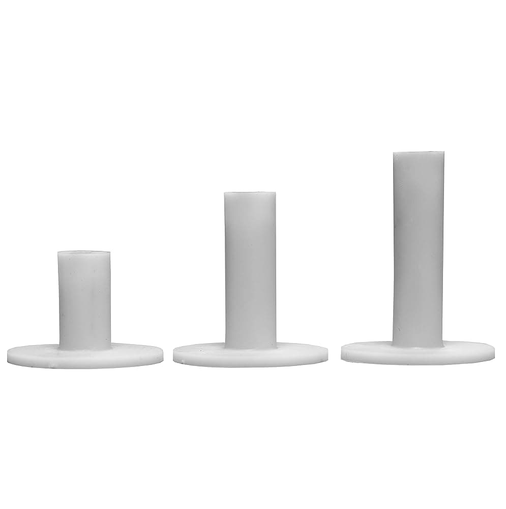 Longridge Rubber Golf Driving Range Tees – Pack of 3 (White)