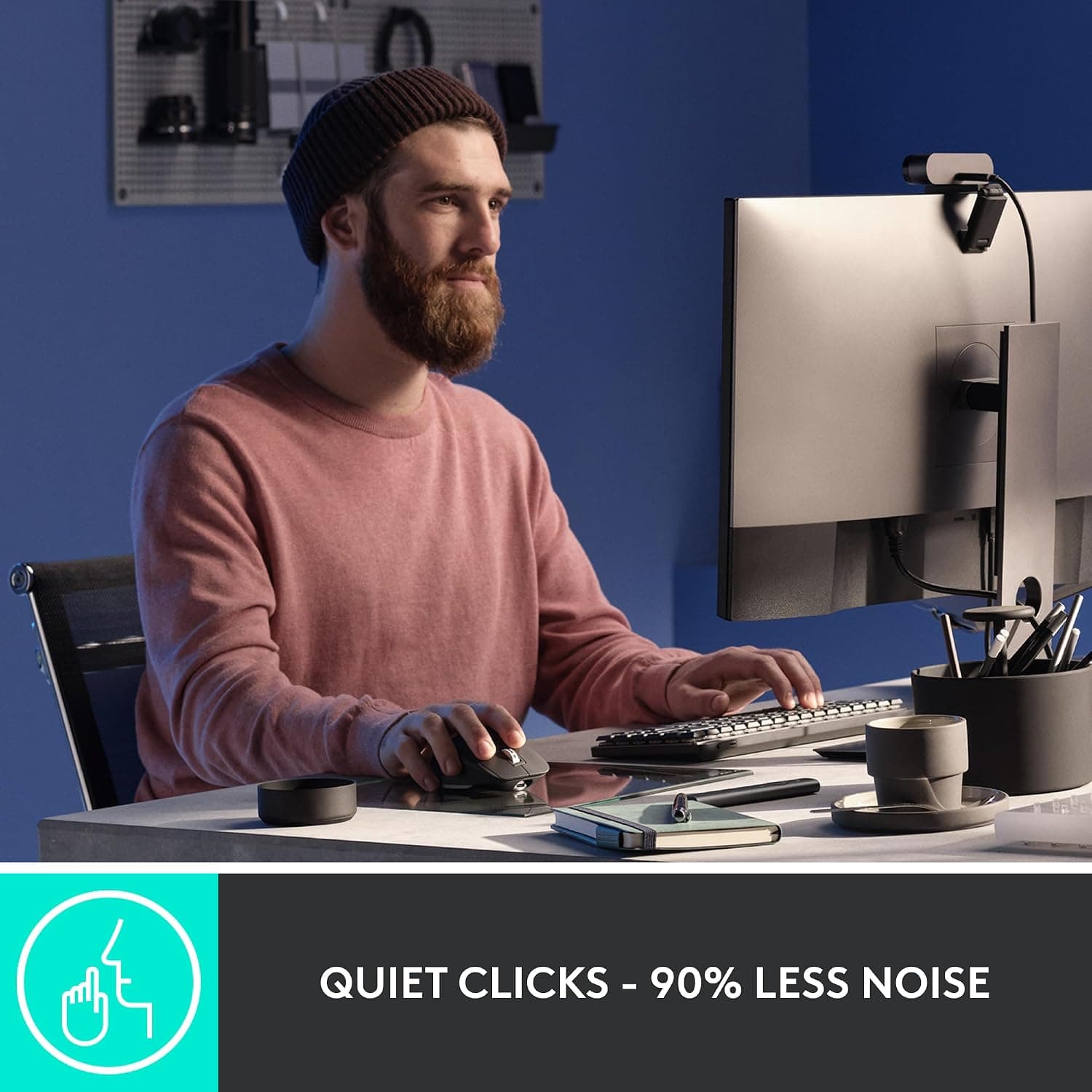 Logitech MX Master 3S Wireless Performance Mouse with Quiet Clicks and 8K DPI Sensor thumbnail 3