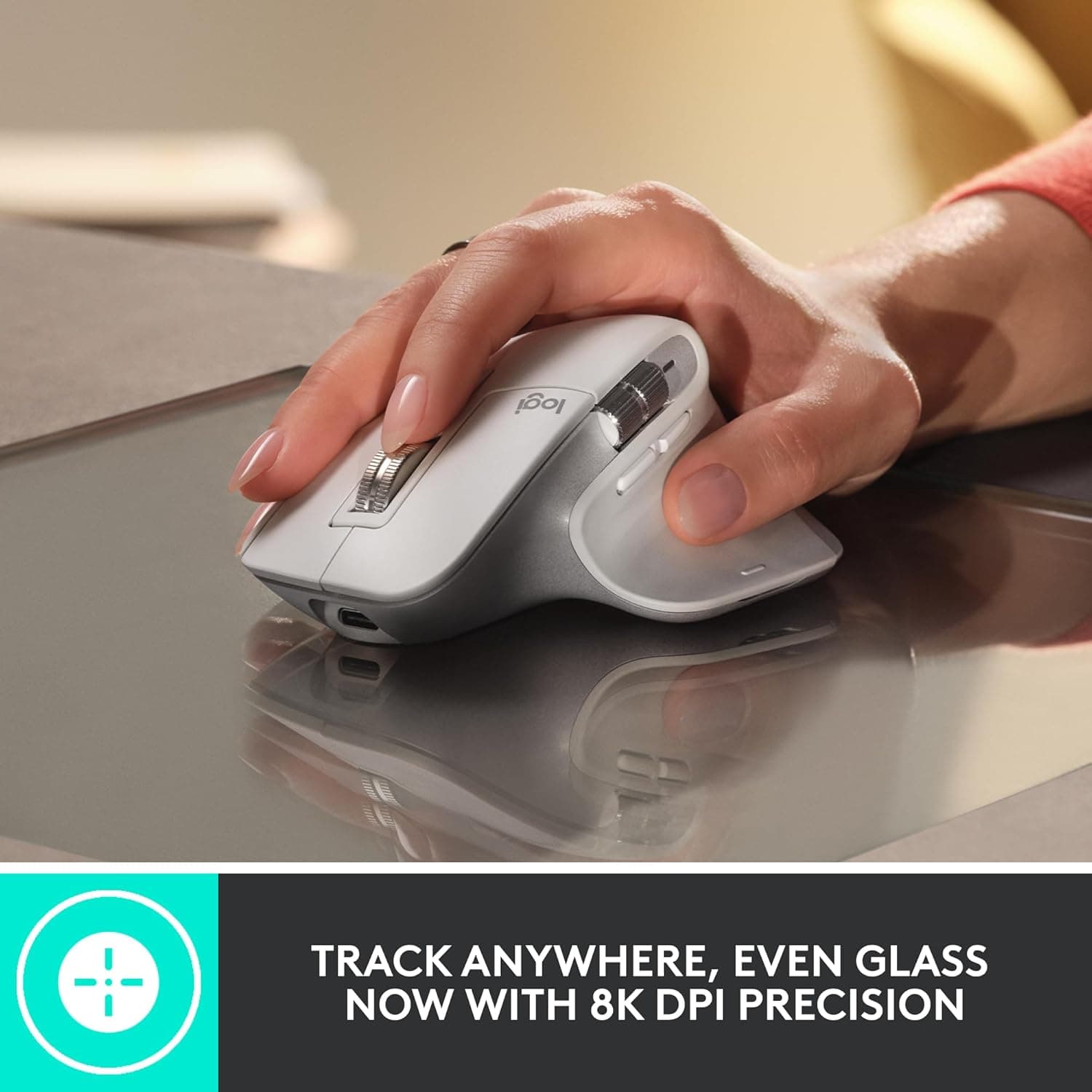 Logitech MX Master 3S Wireless Performance Mouse with Quiet Clicks and 8K DPI Sensor thumbnail 2