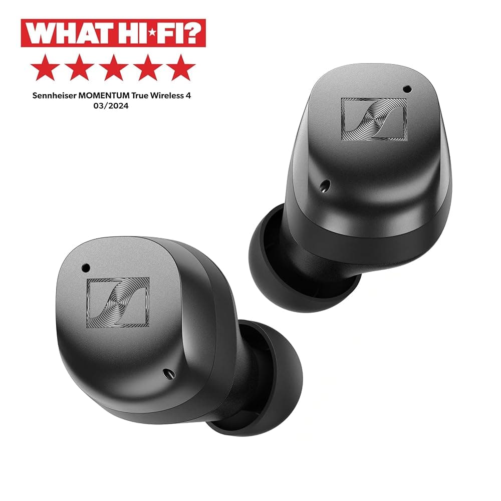 Sennheiser MOMENTUM True Wireless 4 Earbuds – Adaptive ANC, Bluetooth 5.4, Up to 30 Hours Battery (Black Graphite) thumbnail 2