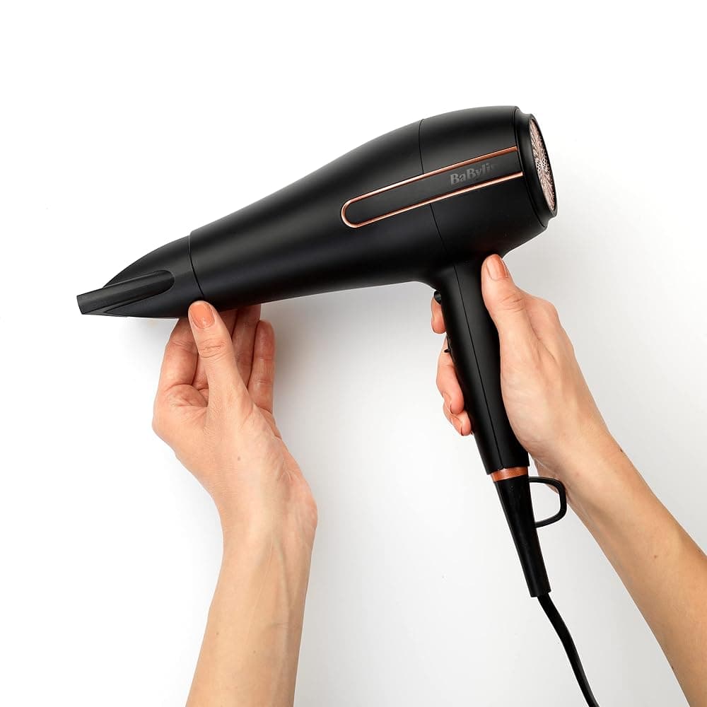 BaByliss Super Power 2400W Ionic Hair Dryer with AC Motor, 3 Heat & 2 Speed Settings (5240U, Black) thumbnail 3