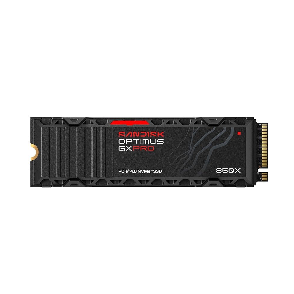 SanDisk Optimus GX PRO 850X 2TB NVMe M.2 2280 SSD with Heatsink – PCIe 4.0, up to 7,300 MB/s — view 1