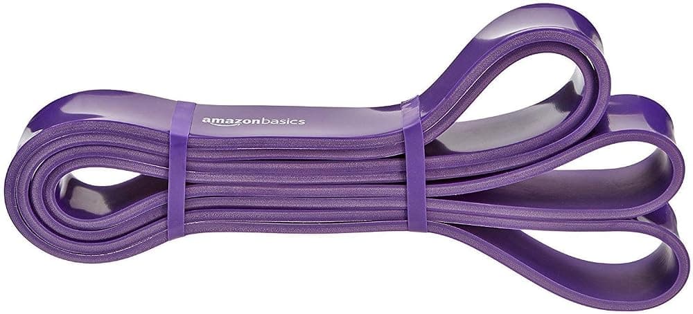 Amazon Basics Resistance & Pull-Up Assist Band – 3.18cm Wide, 18.2–36.3kg Resistance (Purple) — view 1