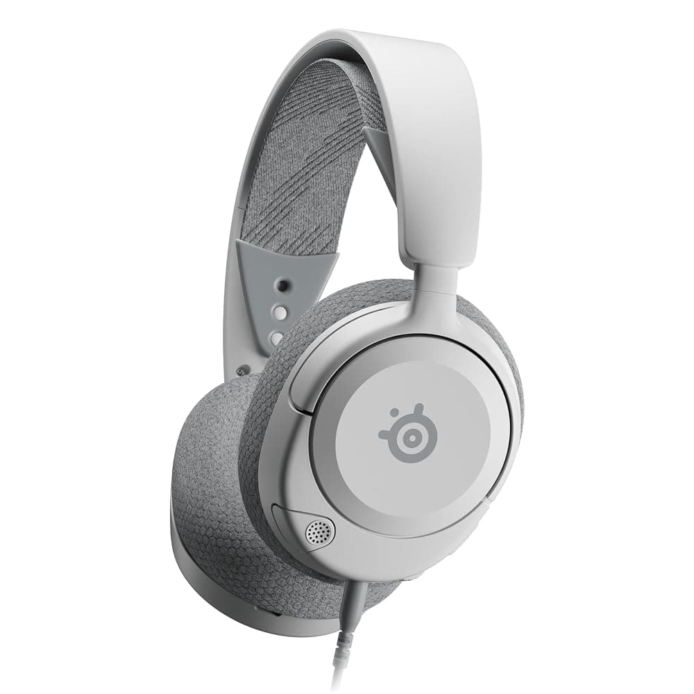 SteelSeries Arctis Nova 1 Wired Gaming Headset – Hi-Fi Drivers, 360° Spatial Audio, AirWeave Memory Foam Cushions, 3.5mm (White) — view 1