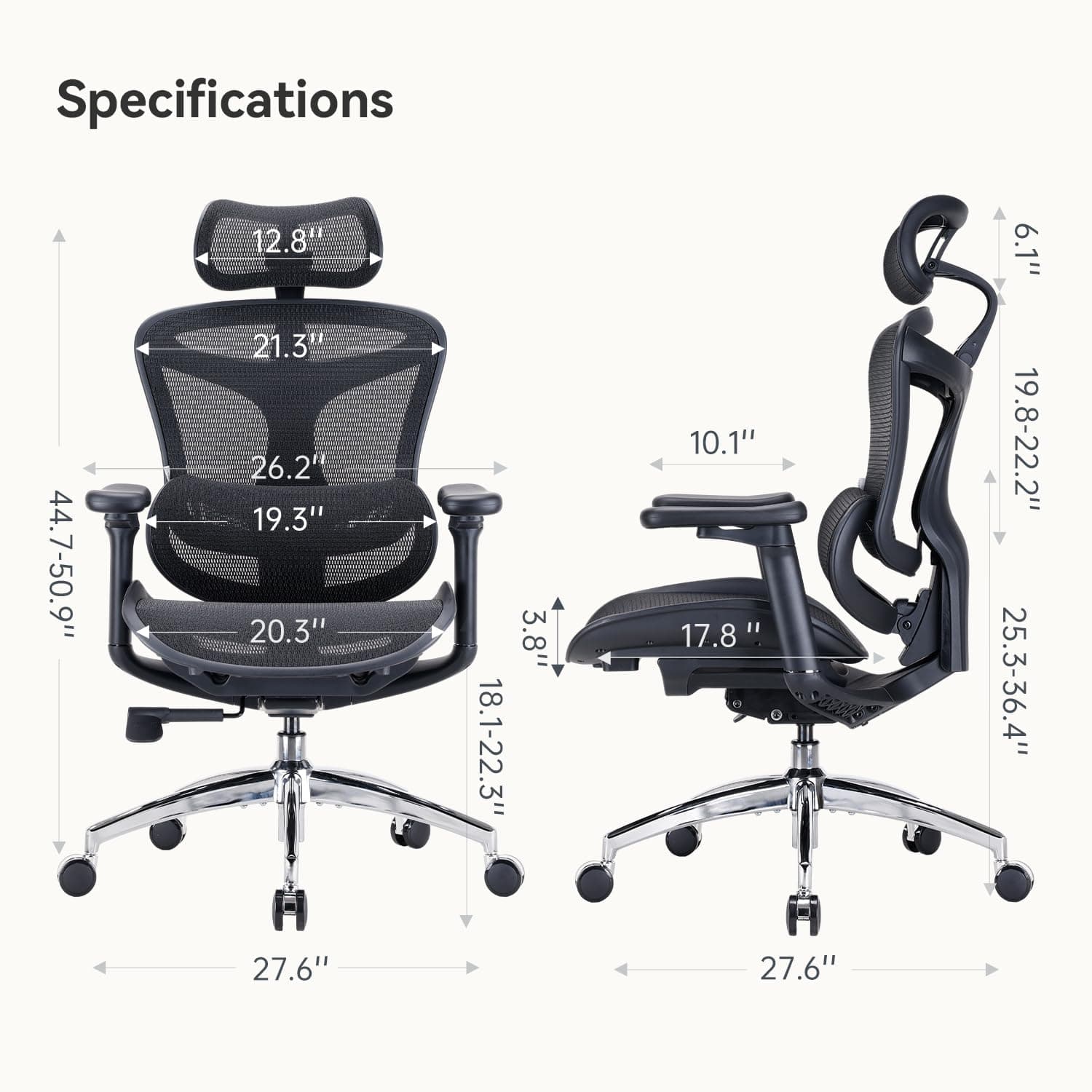 Sihoo Doro C300 Ergonomic Office Chair – Dynamic Lumbar Support & 3D Coordinated Armrests thumbnail 3