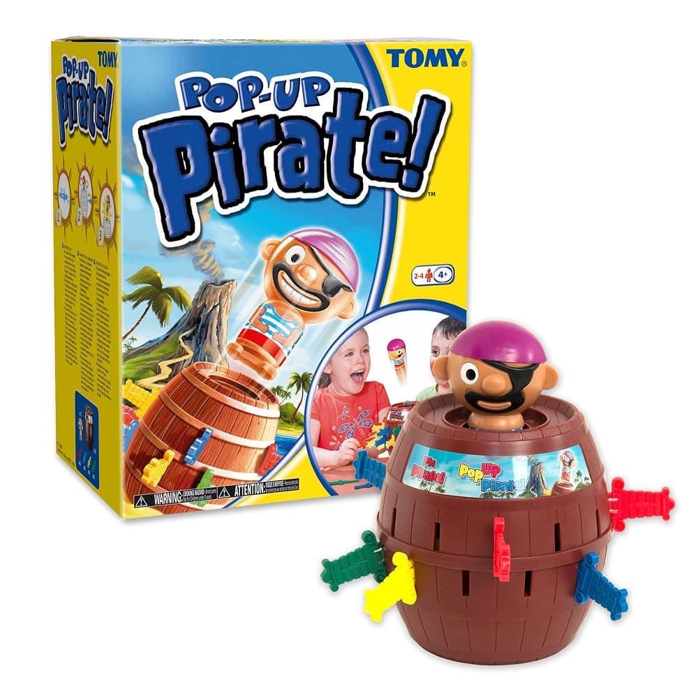 TOMY Pop-Up Pirate Classic Children’s Action Game – 2–4 Players, Ages 4+