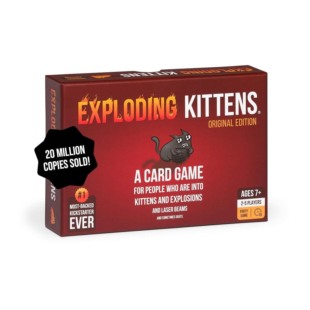 Exploding Kittens Original Edition Card Game – 2–5 Players, Ages 7+, 15 Minutes — view 1